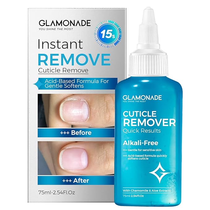 Instant Cuticle Remover Gel: Fast-Acting Cuticle Softener for Thick Cuticles & Hangnails, Salicylic Acid, Gentle for Sensitive Skin, Professional Manicure Prep & Nail Care