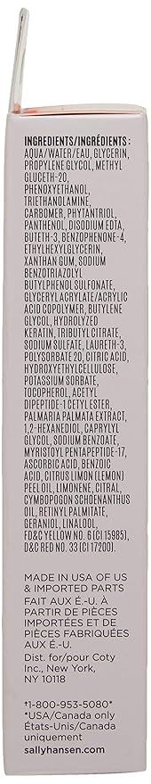 Sally Hansen Nail Treatment Nailgrowth Miracle® Nail Strengthener | Nail Serum with Biotin & Peptides | Strengthens, Protects & Promotes Growth | Clear Nail Polish