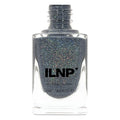 ILNP Industrial Park - Neutral Denim Blue Holographic Sheer Jelly Nail Polish