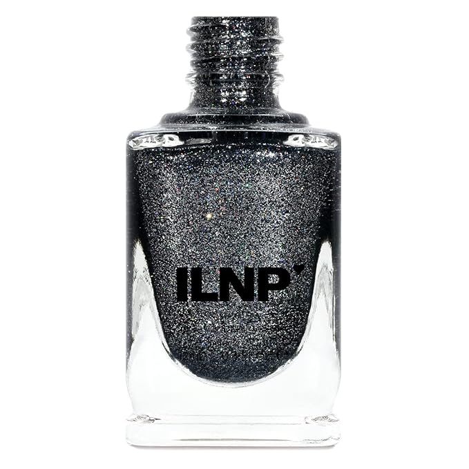 ILNP Private Reserve - Black Holographic Metallic Nail Polish