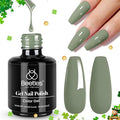beetles Gel Polish Sage Green Gel Nail Polish 1 PCS 15ml Soak Off UV LED Nail Lamp Needed Gel Polish Nail Art Manicure Salon DIY Home 0.5Oz Gift for Women