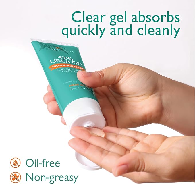 GILDEN TREE Urea Gel 42 Percent For Feet Maximum Strength Softens Cracked Heel Calluses & Thick Toenails