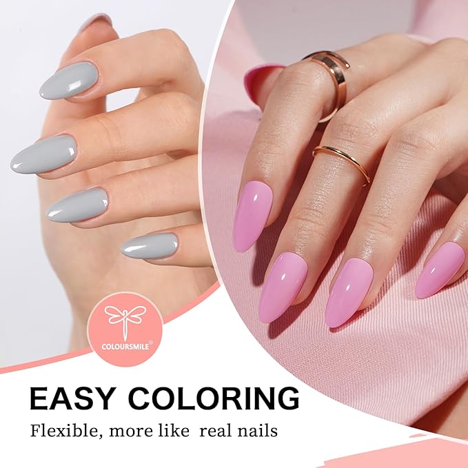 Short Almond Full Cover Nail Tips - 216pcs Pre-Shaped Gel Gelly Tips, 12 Sizes for Acrylic Nail Extension, Home DIY & Nail Salon