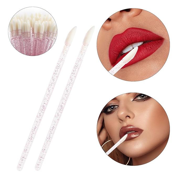 300 PCS Eyelash Extension Supplies Kit, Disposable Micro Swab Brush, Eyebrow Spoolie, Lip Brush, Mascara Wand Applicator(Rainbow sets）
