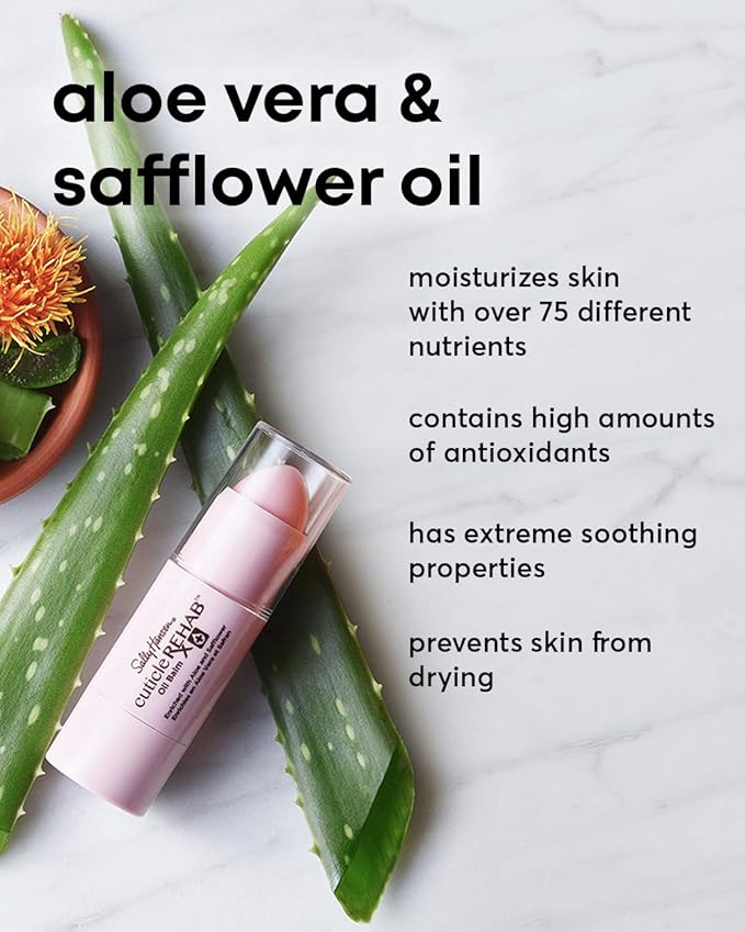 Sally Hansen Nail Treatment Cuticle Rehab Oil Balm | Infused with Natural Essential Oils & Vitamin E | Nourishes & Conditions Dry Nails-& Cuticles,(Pack of 2)