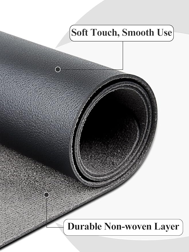 (MAT ONLY) Black Nail Art Table Mat, Foldable Nail Art Hand Rest Pad for Nail Arm Rest Cushion, Soft Microfiber Leather Nail Mat, Manicure Pad Nail Table Pad Desk Mat for Nail Technician Salon Home