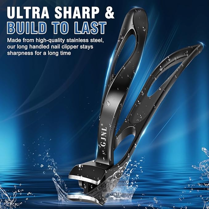 Toenail Clippers for Thick Nails for Seniors, 2026 Upgrade Angled Head Large Toe Nail Clippers, Heavy Duty Fingernail Clippers with Wide Opening Nail Cutter Men & Women