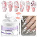 SAVILAND Pearl Solid 3D Nail Gel for Wedding Nails: Ultra Strong Molding Sculpting Nail Gel 2.12 oz Pearlescent Molding Gel No Stciky Nail Gel Nail Carving Professional Use Salon