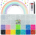 Transparent Clear Resin Rhinestones w B7000 Glue for Crafting Bedazzling 2mm-6mm Flatback Colorful Jelly Stones Diamonds Gems Bedazzler Kit for Nails Face Eyes Makeup Tumblers Bottles Crafts