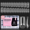 Beetles Gel Nail Tips Square Medium, 288Pcs 12 Sizes Pre-Etched Half Matte Soft Acrylic False Nail Tips Full Cover Easy DIY Fake Etch-X Press On Nail Extension Salon Gift for Women