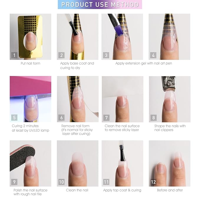 CANNI Builder Gel for Nails – 1 Fl Oz Milky White Hard Gel Polish, Nail Strengthener for Extension & Overlay, Jelly Texture for DIY Nail Art