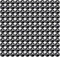 Onwon 288 Pcs Crystal Flat Back Brilliant Round Rhinestones Glass Stones Glitter Gems Faux Diamond for Craft,Nail Art,Shoes,DIY Decorations (SS34 / 7mm, Black)
