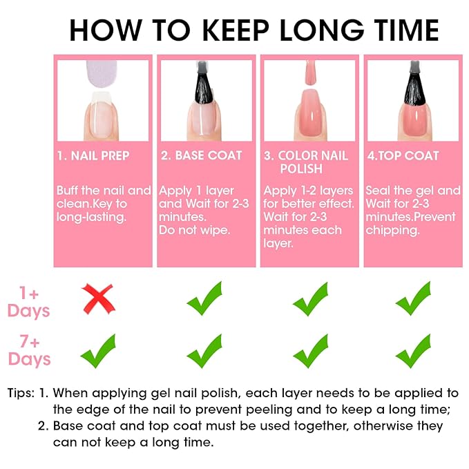 GELLEN 4-In-1 Clear Nail Polish Base Coat Dusty Pink Tint, Sheer Rose Ridge Filler For Nails, Nail Strengthener Concealer, Calcium Formula Smoothes Strengthens Nails, Enhances Natural Look, HEMA Free