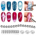 4mm Ball Magnets for Nails, Small Magnetic Beads for Nails for Cat Eye Gel Polish, Create Sea Wave & Halo Nail Effects, DIY Manicure Accessories Nail Art Tool for Salon & Home Use