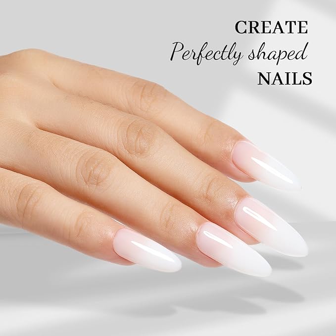 Nicedeco Builder Gel 15ML 8 in 1 Kit - Clear Base, Hard Gel, Extension Nail Gel for Nail Art Design-008