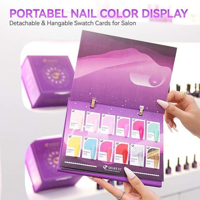 gelike ec Pro Gel Polish for Salon: 36 Colors Set HEMA-FREE Highly Pigmented Formula Manicure Nail Art Design for Professional Manicurist Nail Polish 16ml BIG Bottles