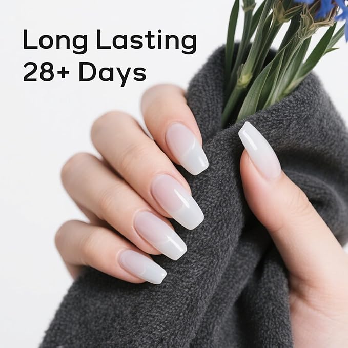 JODSONE Gel Nail Polish Ash Gray U V 16.5ml LED Soak Off Nail Color for Home Manicures Ash Gray Lacquer for Solid Designs Gift for Women
