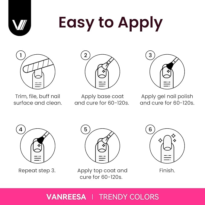 VANREESA Gel Nail Polish Kit with U V Light 36 Pcs Gel Polish Nail Set 20 Must-have Colors Nail Polish Set + Base Coat and 4 Effects Top Coat Manicure Tools Beginners Nail Kit Gifts for Women Girls