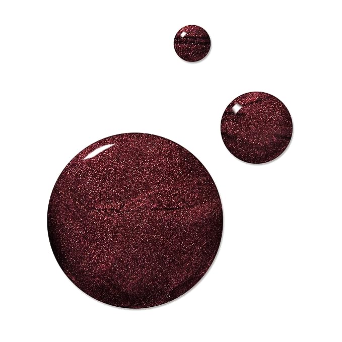 LONDONTOWN lakur Nail Polish - Chip-Resistant, Non-Toxic, Conditions & Hydrates Nails | Glittery Metallic Red Shimmer, Cockney Glam, .40 fl oz