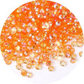 4500 Pcs SS6 2mm AB Flatback Rhinestones for Nails Art Crafts Transparent Glitter Round Gems Crystals DIY Clothes Shoes(Clear Champagne AB)