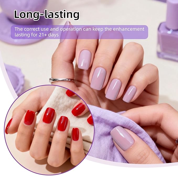 JODSONE 55 Colors Gel Nail Polish Kit with Base Top Matte Coat Soak Off Manicure Salon DIY at Home