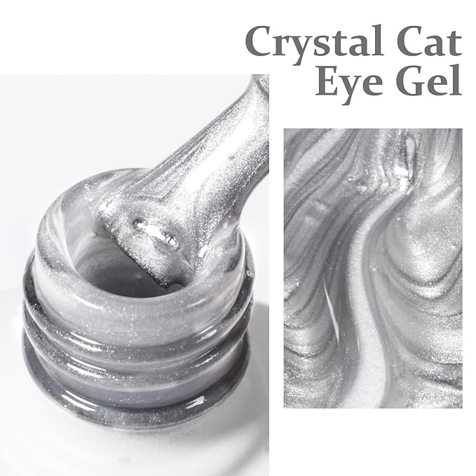 Major Dijit Cat Eye Gel Nail Polish 15ml Moonlight Glass Smoothie Cateye Soak Off U V LED Magnetic Shimmer Velvet Gel Nail Polish Nail Art Manicure Salon DIY Home (C12)