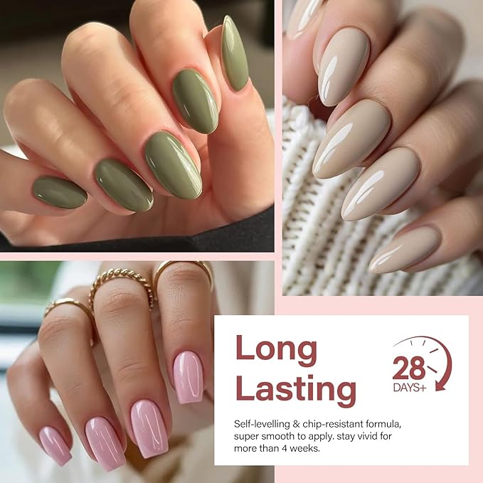 EBANKU 60 Colors Gel Nail Polish Set Same Color Same Bottle with 2Pcs Nail Gel Soak Off Gel Polish Kit Nail Art Manicure Salon DIY at Home for Women