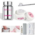 20g Solid Nail Glue Gel with 60 ML Nail Glue Remover for Press On Nails Kit, MINI UV lamp, Nails Tools, Long-Lasting Strong Adhesion, for Nail Art DIY