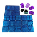 Mix 25Pcs Nail Art Stamping Template Full Cover Nail Template Manicure Print DIY Image Plate with Stamper Kit(A21-45)