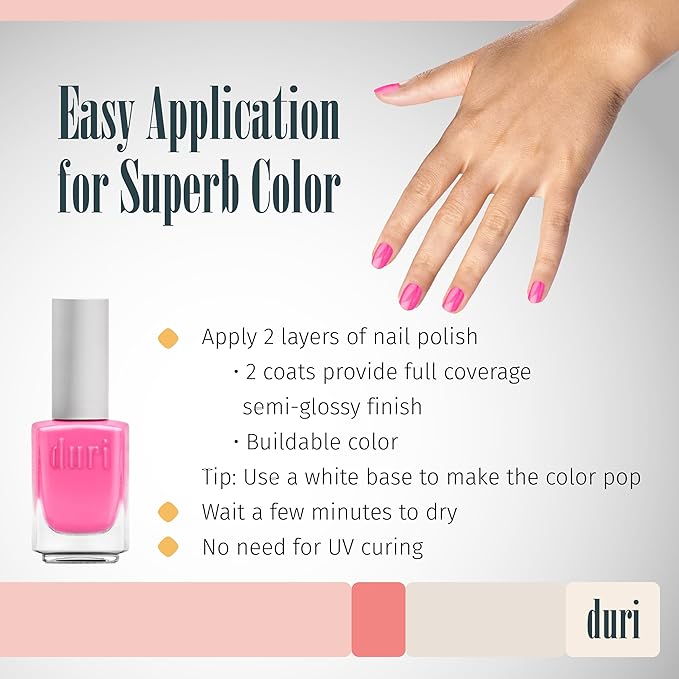 duri 792 Flamingo Frose - Bubble Gum Pink Nail Polish