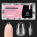 Beetles Gel Nail Tips Short Oval 576Pcs, 12 Sizes Pre-Shaped Half Matte Press On Nails Gelly Tips False Nails for Gel Full Cover False Nails Home DIY Nail Salon Gifts for Girls Women