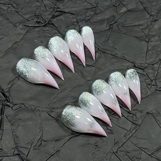 Short Polished Press On Nails Detachable Reusable Fake Nail Eagle Cat Dragon Claw With Gel Glue
