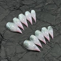Short Polished Press On Nails Detachable Reusable Fake Nail Eagle Cat Dragon Claw With Gel Glue