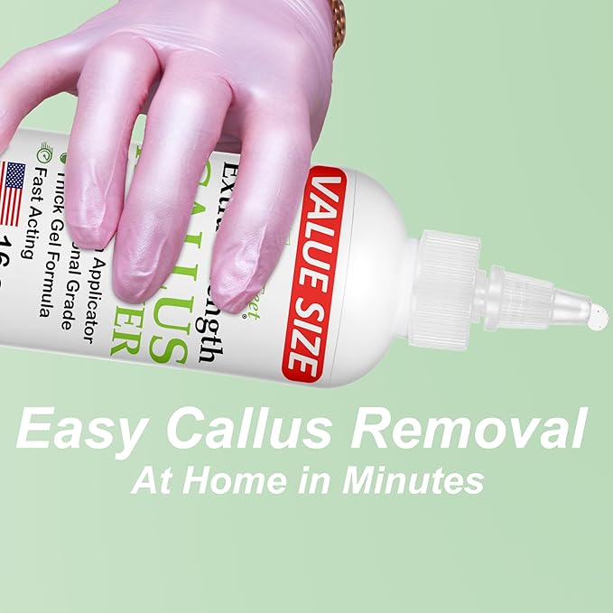 Dr. Entre's 16oz Callus Remover Gel: Extra Strength Value Size, Callus Remover for Feet, Pedicure Tools Supplies, Dead Skin Remover, Foot Care