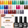 JEWHITENY 23 PCS Gel Nail Polish Set 20 Color Jelly-like Nail Polish Suitable for Salon and Home DIY Manicure