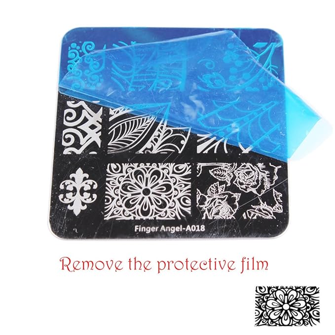 Mix 10 Designs Nail Plates +1 Pcs Nail Art Stamper + 1 Scraper Nail Art Image Stamp Stamping Plates Manicure