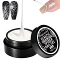 20g Elastic Drawing Spider Nail Gel Painting, GelS Paint for Nails Art Wire Drawing Nail Gel for Line with Brushes for Nail Art (-White)