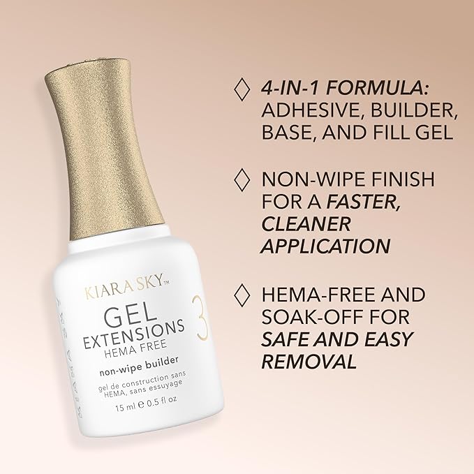 KIARA SKY Gel Extension Essentials Hema-Free Step #3 Builder 0.5 oz