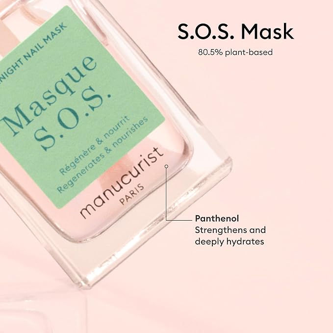 Manucurist Duo Day & Night - Routine for Soft or Damaged Nails - Nail Kit : 1 Nail Strengthener and Growth Serum, 1 Nail Night Mask - Nail Care - Intense Repair - Gifts for Women - Gift