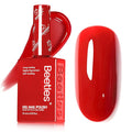 Beetles Red Gel Nail Polish, 15ml Red Color Soak Off UV LED Gel Polish, Nail Art Design Daring Grace Manicure Salon DIY Home Colorful Bottle Gifts for Women
