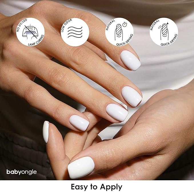 White Nail Polish, 14 ML Quick Dry Nail Polish for Nail Art DIY Manicure at Home, Chip Resistant Nail Lacquer for Nail Art Varnish, Long Lasting, BOG135