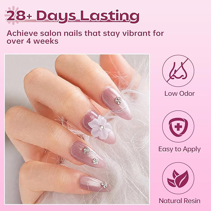 Solid Builder Gel for Nails, UV LED Soak Off, 15g Clear Non-Sticky Molding 3D Sculpting Gel Kit, Nail Art Carving Building with Sculpture Pen Nail Art Tools Set