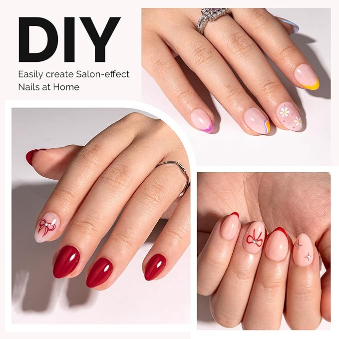 MelodySusie Extra Short Almond X Nail Tips - 300Pcs 15 Sizes Clear Acrylic,Half Matte Full Cover Press on Nails for DIY Extension & Salon Use, Pre-Shaped for Long-Lasting Manicure