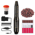 Portable Electric Nail Drill Machine, 20000RMP Nail Drills for Acrylic Nails Professional Manicure Pedicure Set Polishing Shape Tools with Nail Drill Bits,Sanding Bands and Brush(Gold Black)