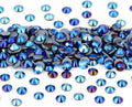 NCB 288pcs Hotfix Rhinestones Bulk, Crystal Hot Fix Rhinestones for Crafts Clothes DIY Decoration (Black AB, SS30 6.3mm)