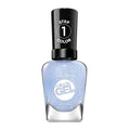 Sally Hansen Miracle Gel Salon Quality Nail Polish | Gel-Like Formula, Two-Step System, No UV Light Needed, Long Lasting | Sheer, Glossy | 627 Blue Skies Ahead | Gray Blue Nail Polish