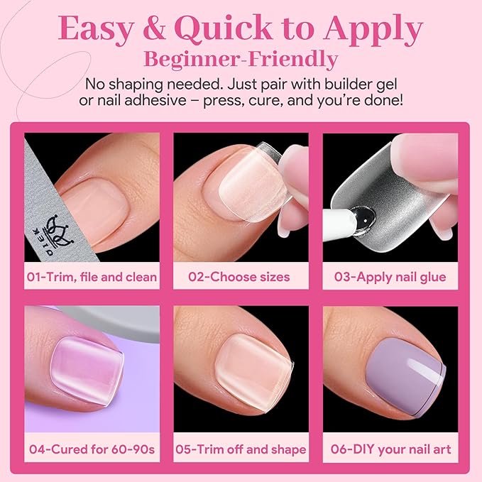 Soft Toe Nail Gel Tips 240 Pcs Full Cover Square Press Ons Clear False Toenails, Pre-Buffed Double Matte Press on Toenails, 15 Sizes Artificial Acrylic Toe Nails Extensions for Home DIY Salon