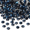 2880PCS Art Nail Rhinestones Non Hotfix Glue Fix Round Crystals Glass Flatback for DIY Jewelry Making with one Picking Pen (ss3 2880pcs, Montana)