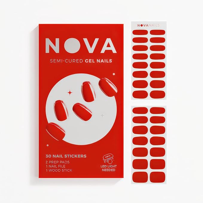Semi Cured Gel Nail Strips (Lover)
