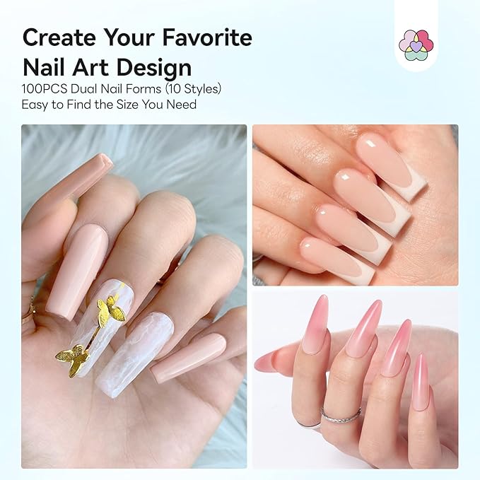 SAVILAND Slip Solution Kit for Poly Gel: 5.07fl.oz Large Anti-Stick Gel Liquid for Poly Gel, All-In-1 Nail Kit with Dual-Ended Nail Brush Dual Forms Dappen Dish for Beginners Nail Art Extension DIY